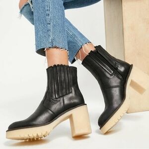 Free People Black James Chelsea Boots NEW